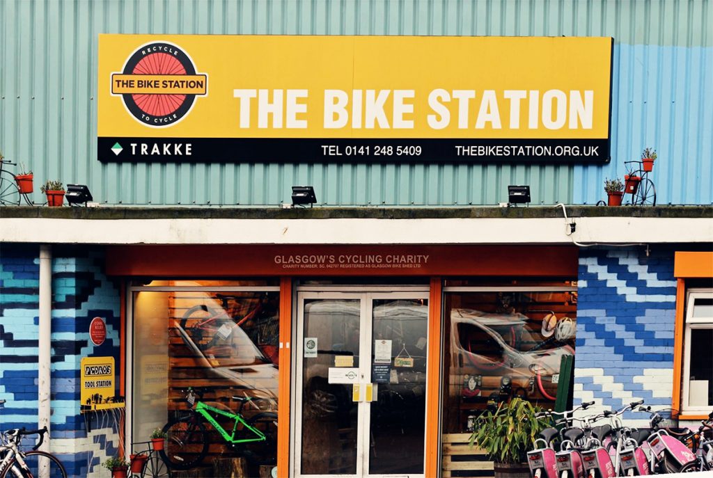 The Bike Station Glasgow Shop front